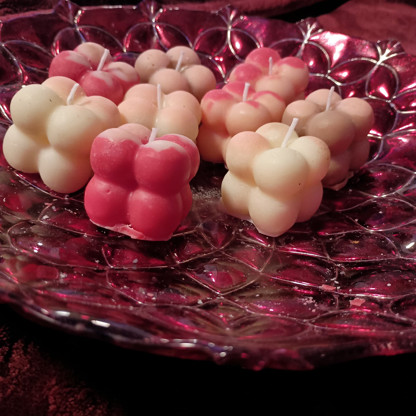 Small square candles