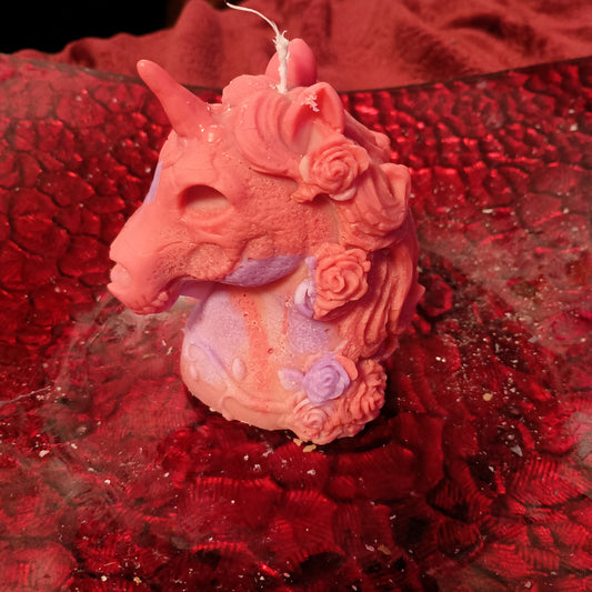 Unique unicorn candle