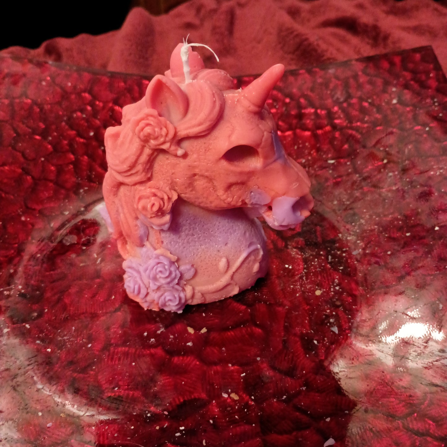 Unique unicorn candle