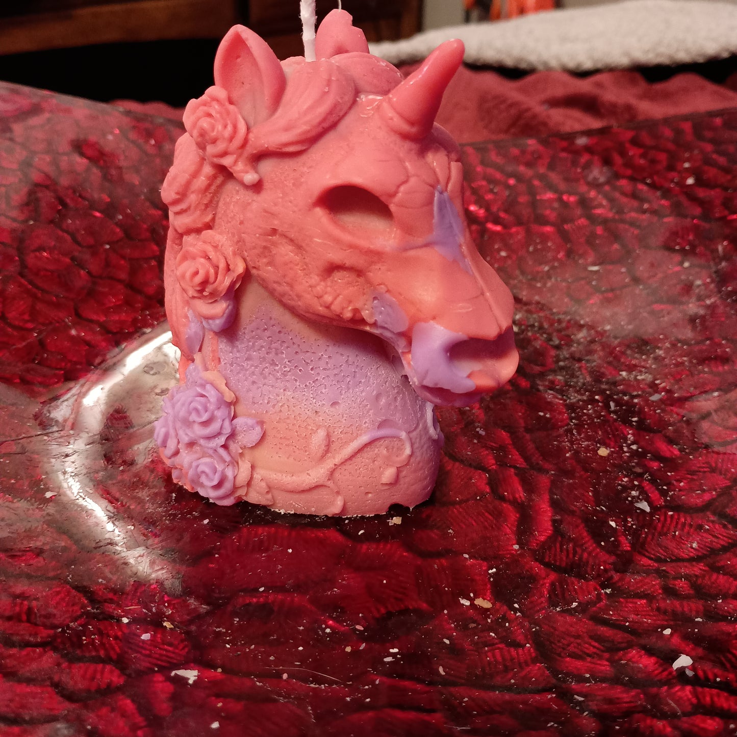 Unique unicorn candle