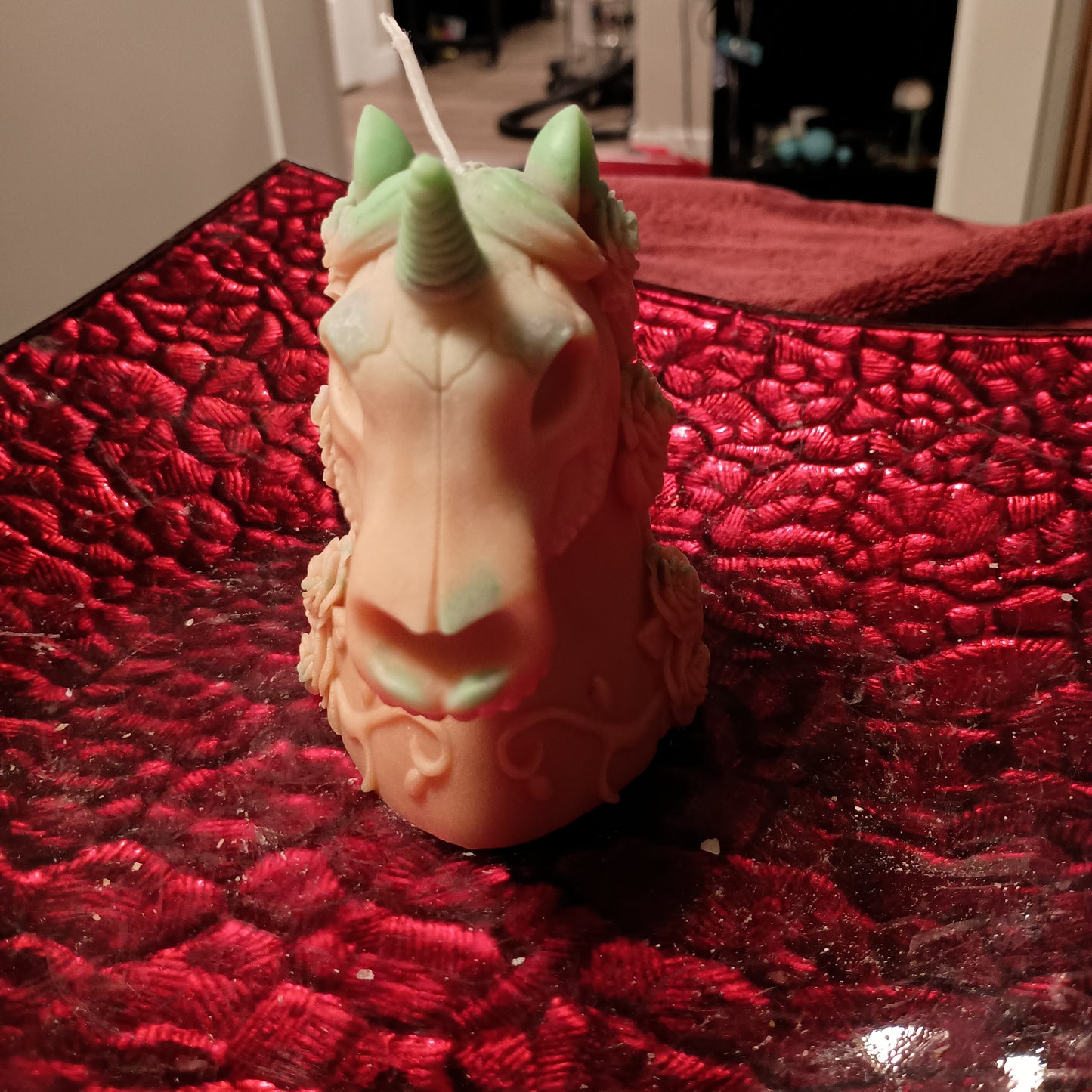 Unique unicorn candle