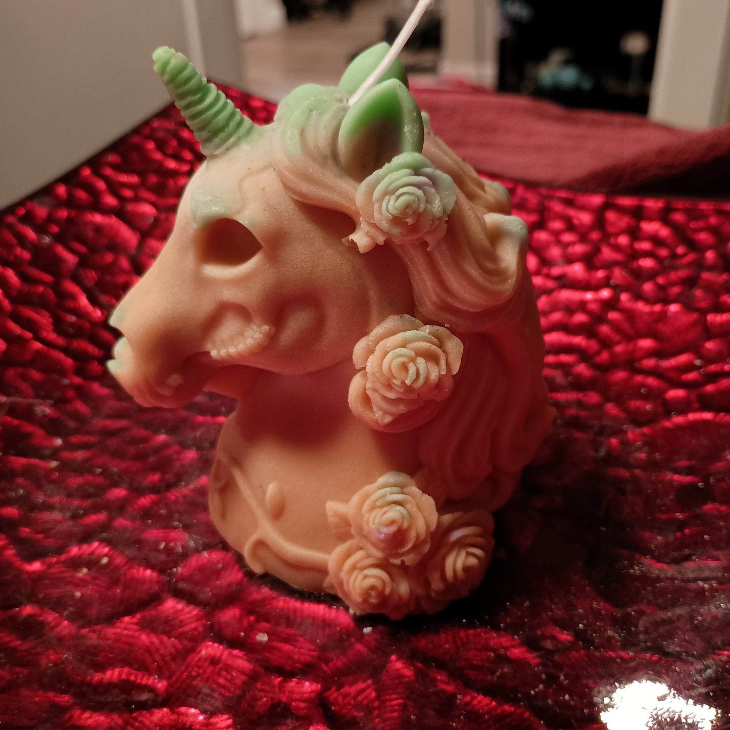 Unique unicorn candle