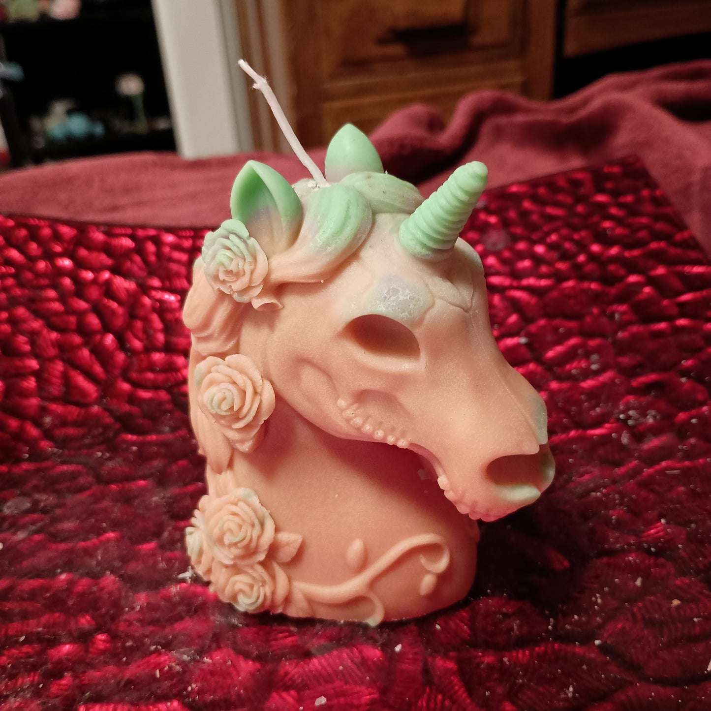 Unique unicorn candle