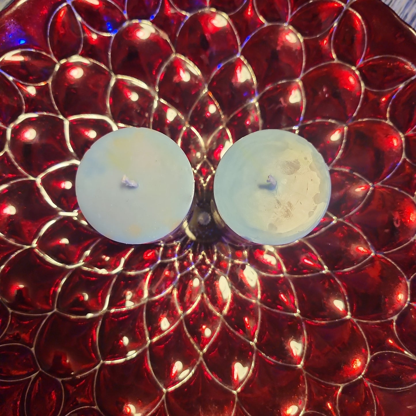 Pair of small piller candles