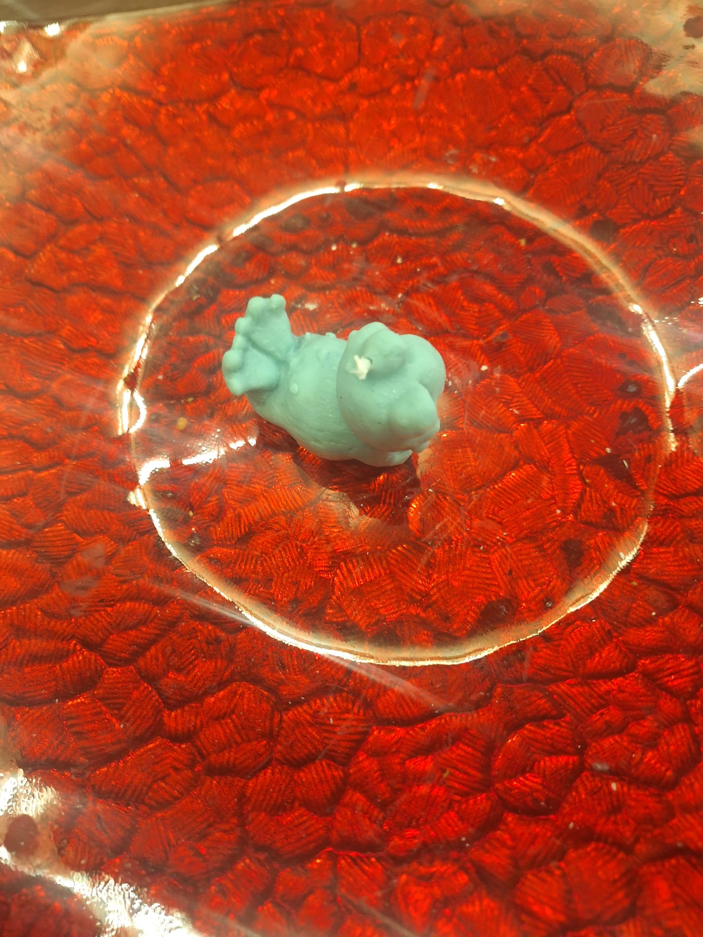 Blue cute frog candle scented