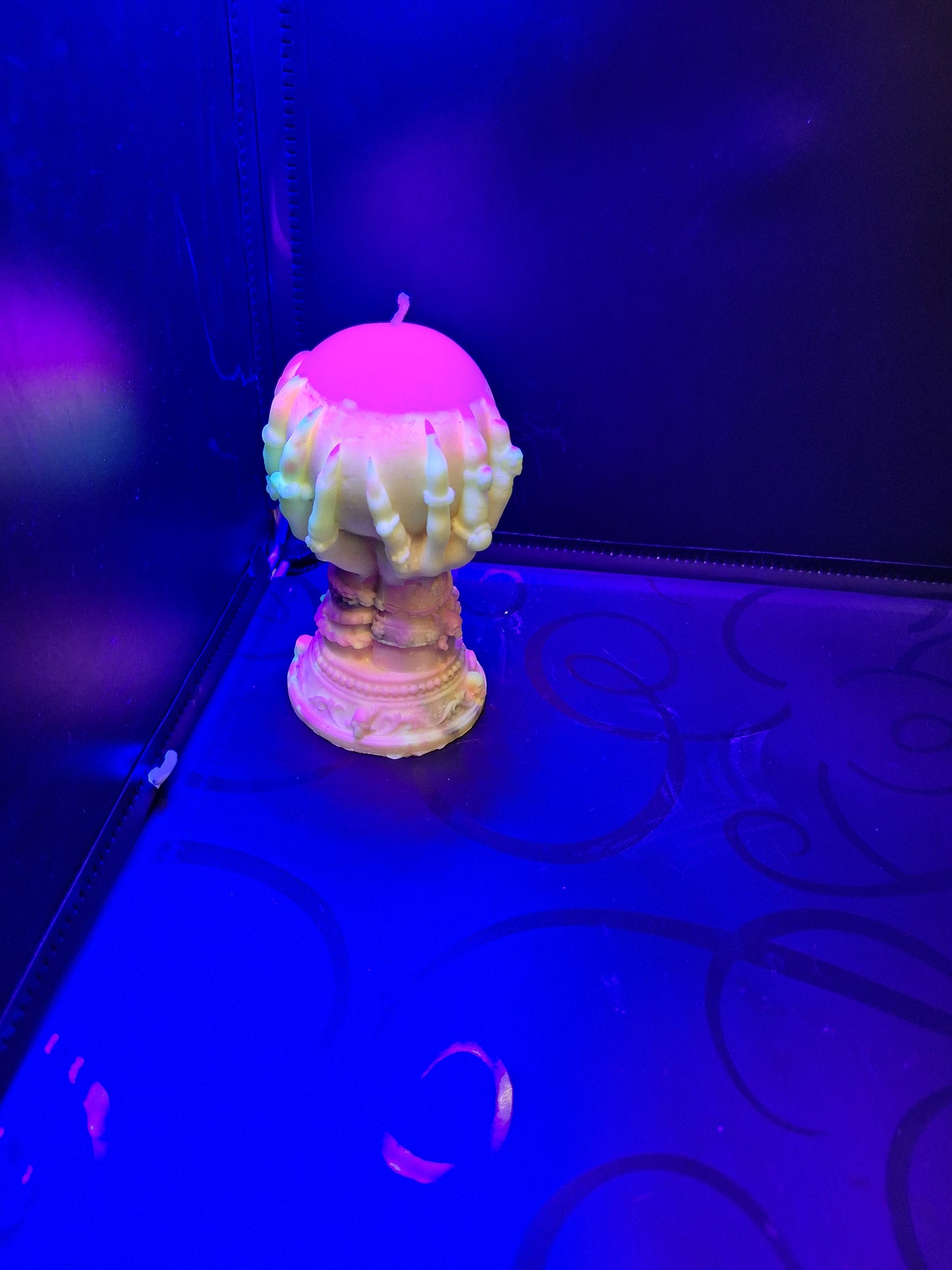 Blacklight witch's orb scented candle