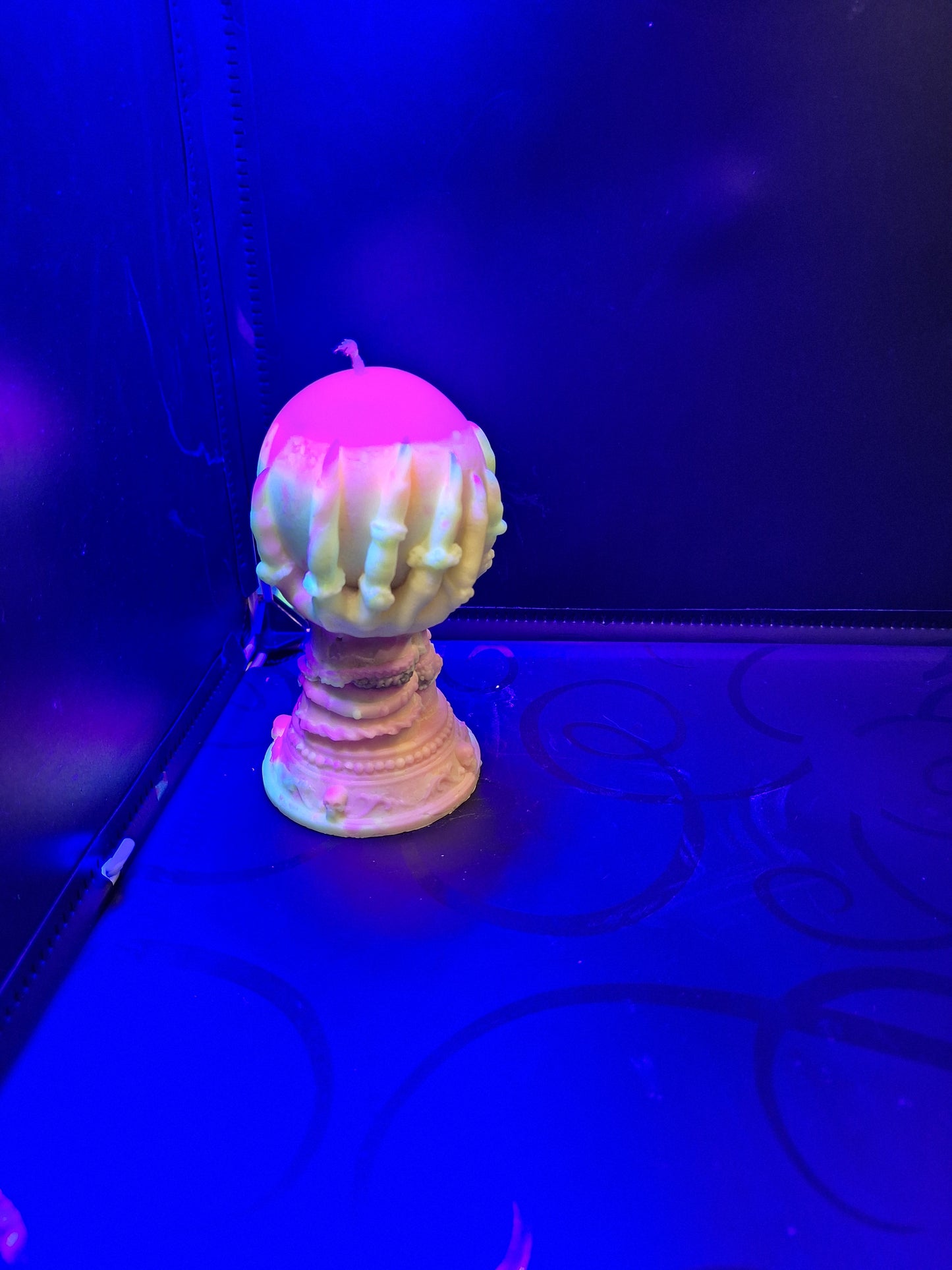 Blacklight witch's orb scented candle