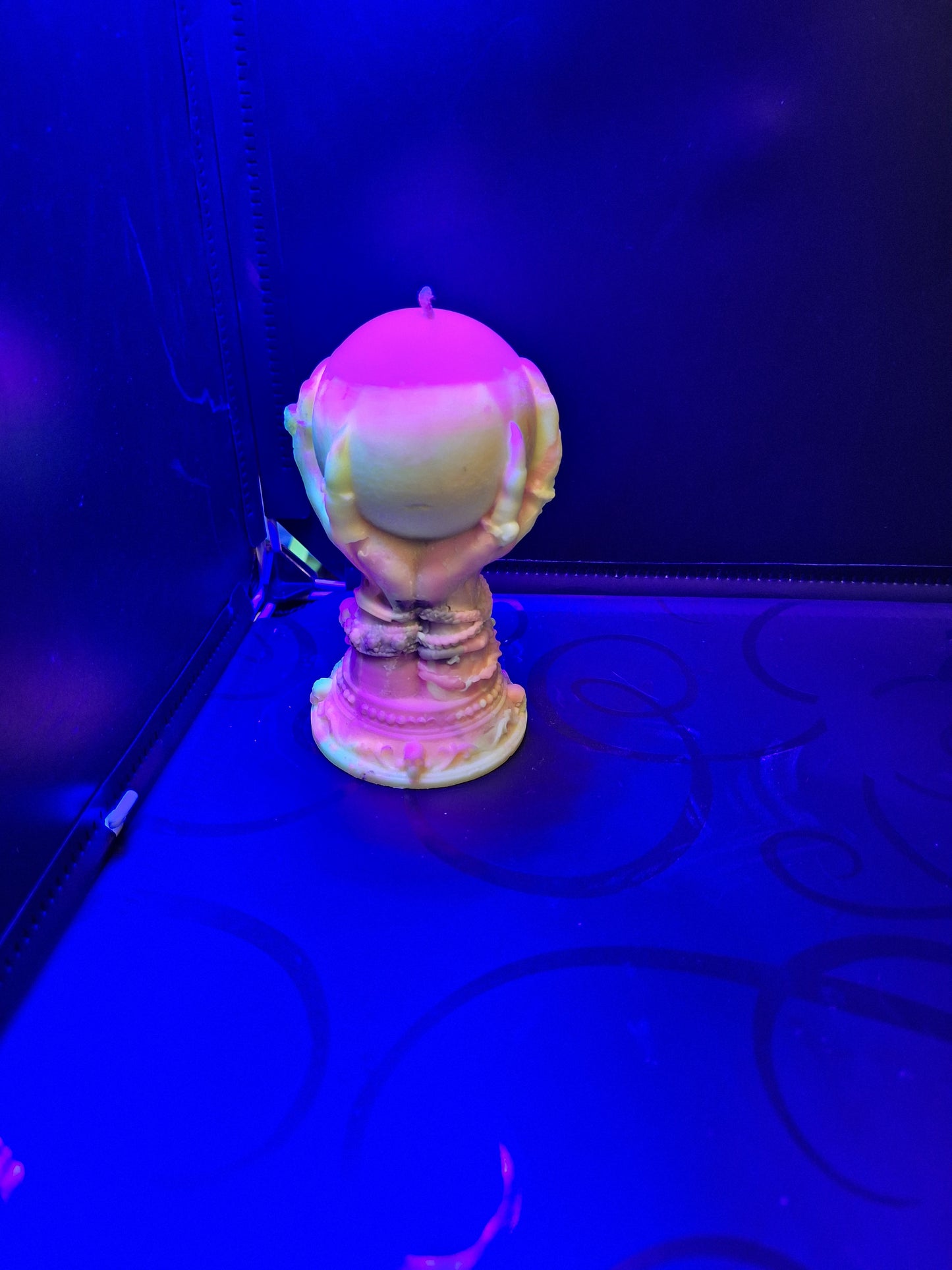 Blacklight witch's orb scented candle