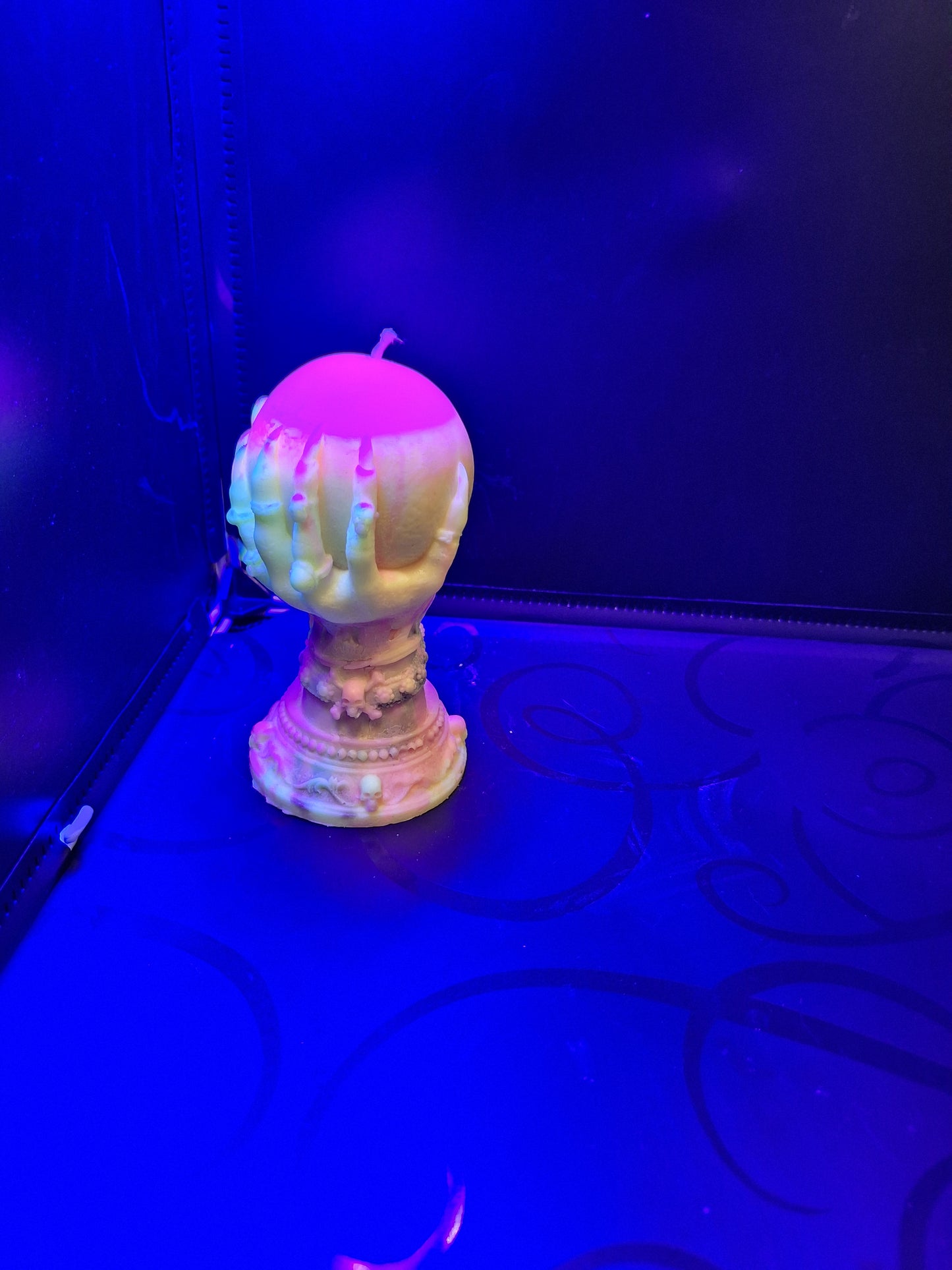 Blacklight witch's orb scented candle