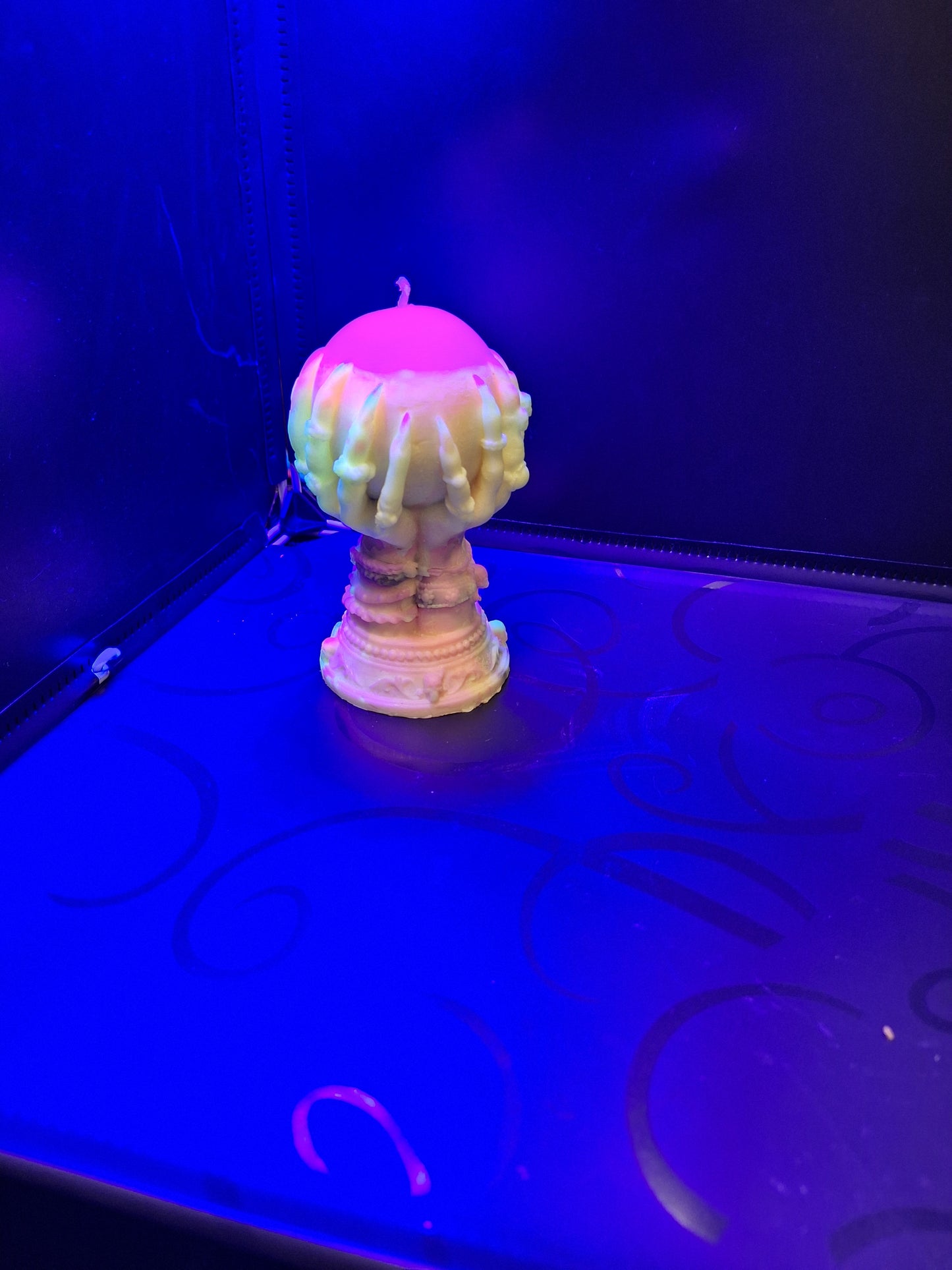 Blacklight witch's orb scented candle