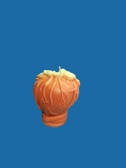 Rose heart scented candle