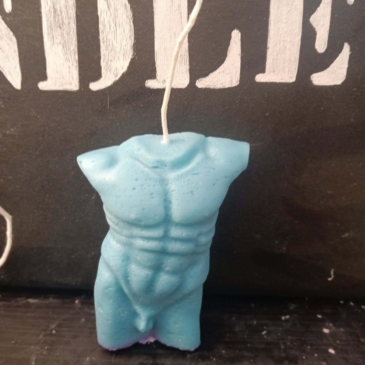 agua Marine Male human sculptured scented candleCandle8