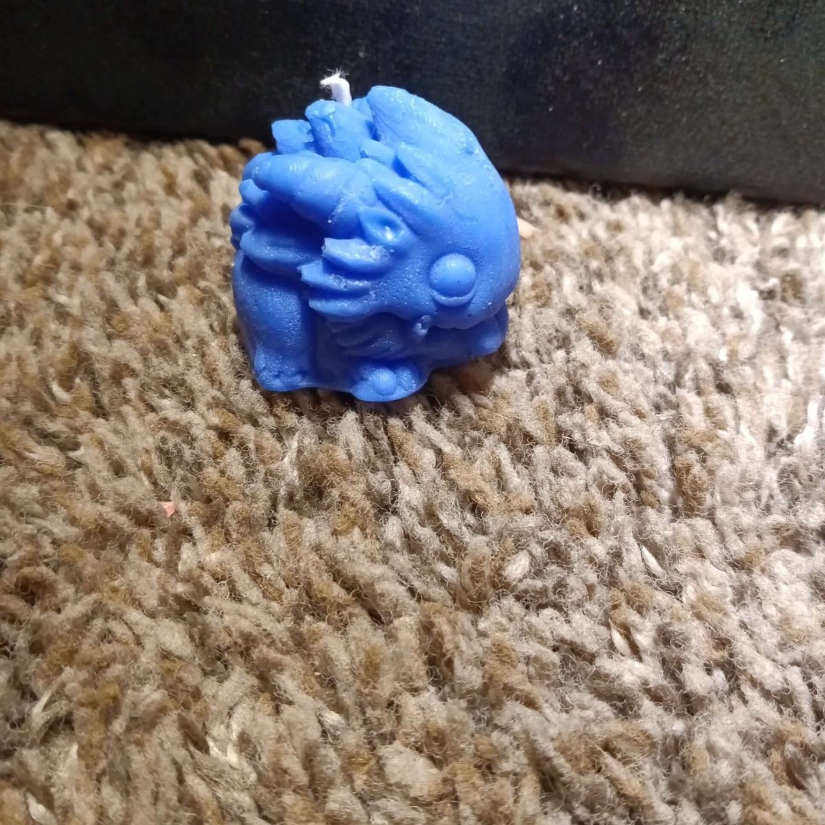 BLUE lil monster scented candle2