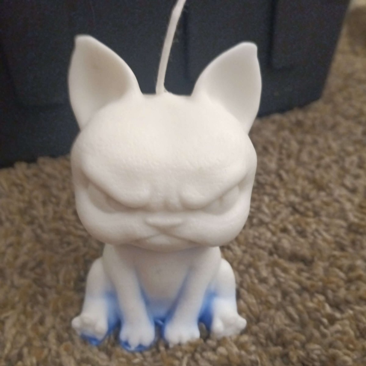 BLUE N WHITE angry dog/ cat scented candle7