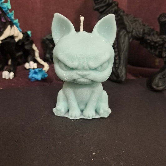 Light blue angry cat/dog scented candle10