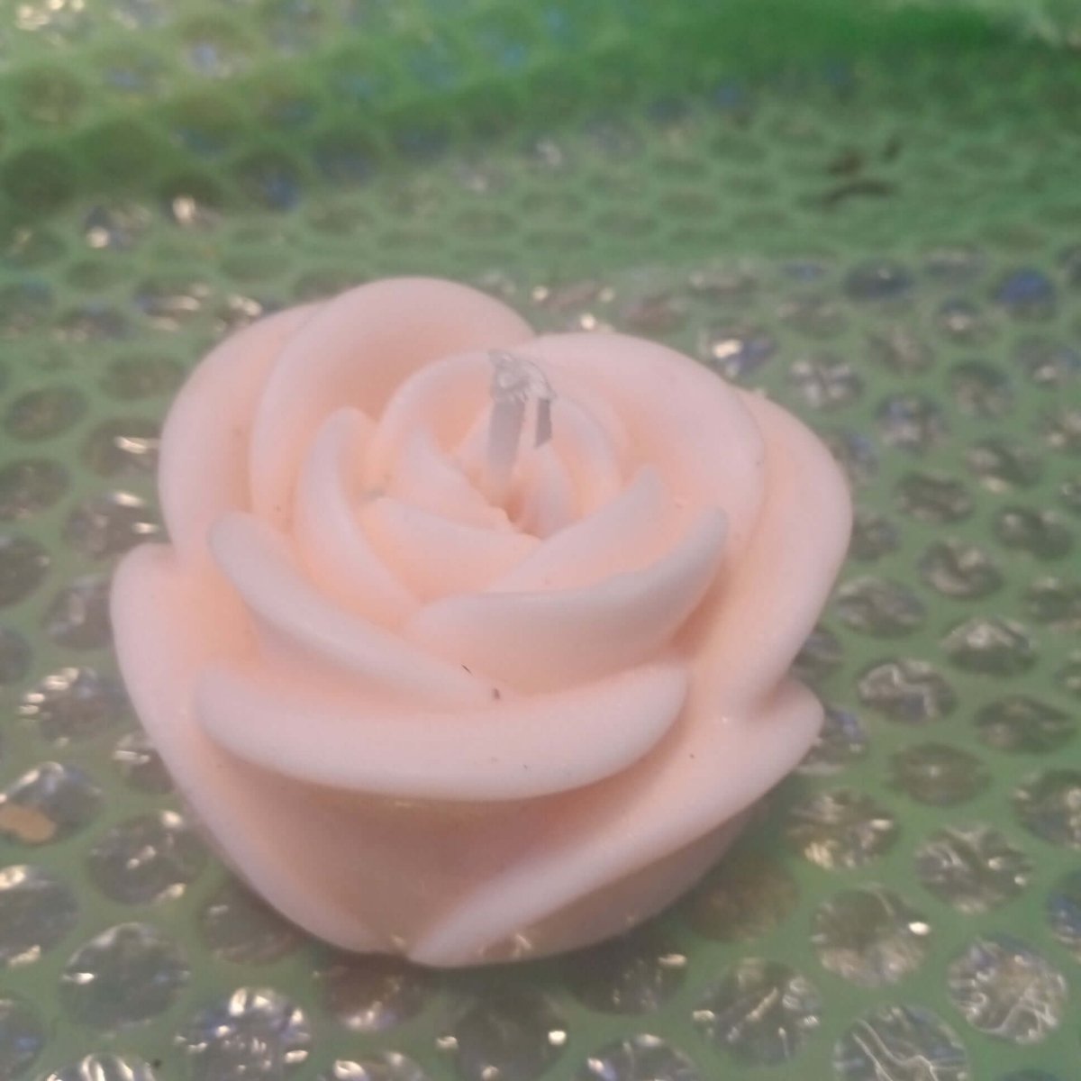 LIGHT PINK scented flower candle6