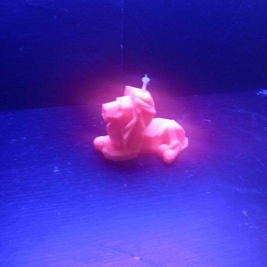 ORANGE BLACKLIGHT scented lion candle6