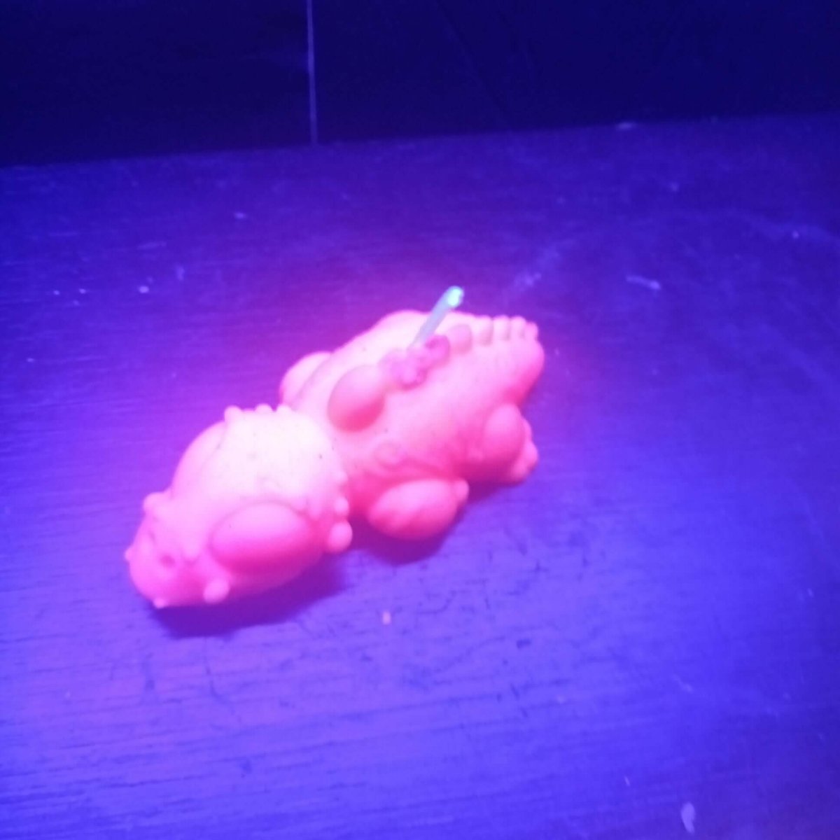 ORANGE BLACKLIGHT sea creature scented candle6