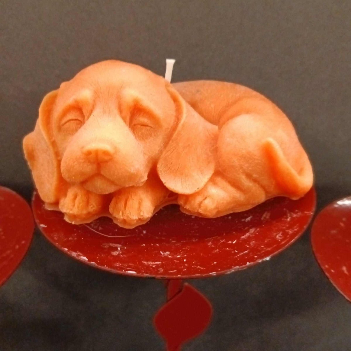 ORANGE dog  scented candle6