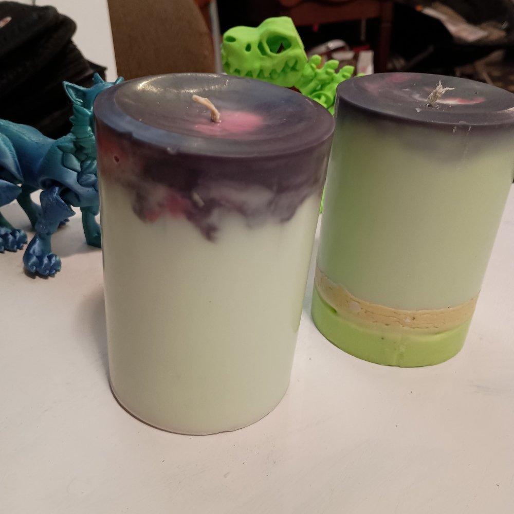 Pair of Extra large scented piller candles35