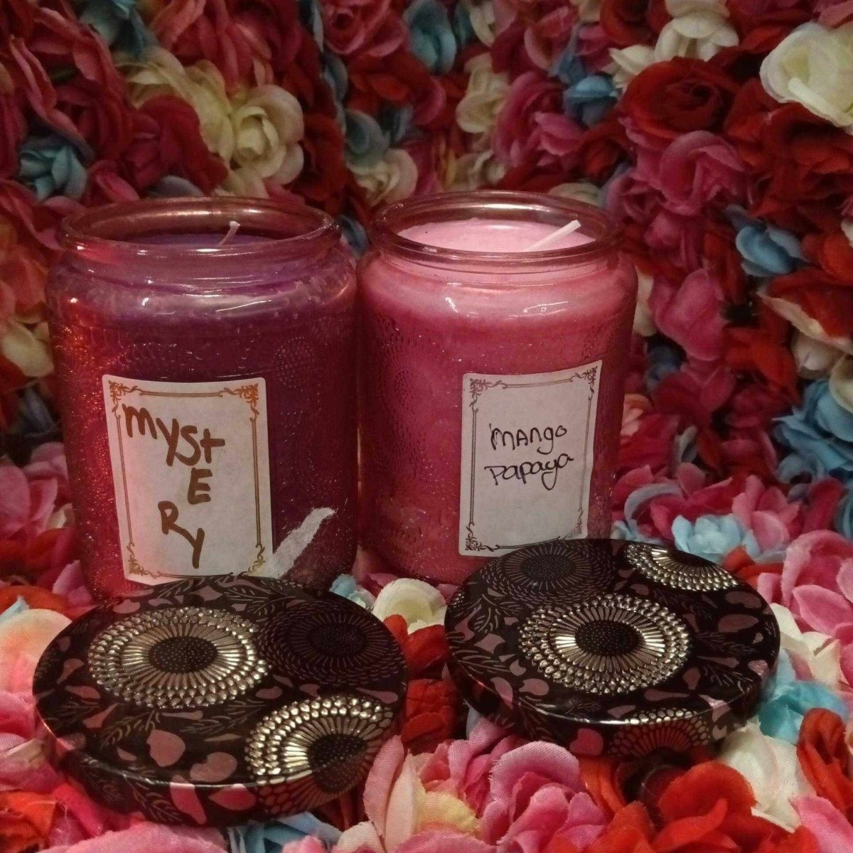 pink 8oz glass jar candles14