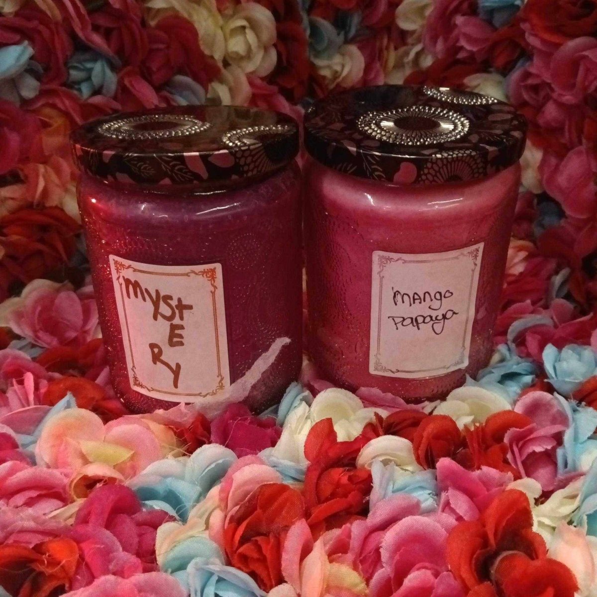 pink 8oz glass jar candles14