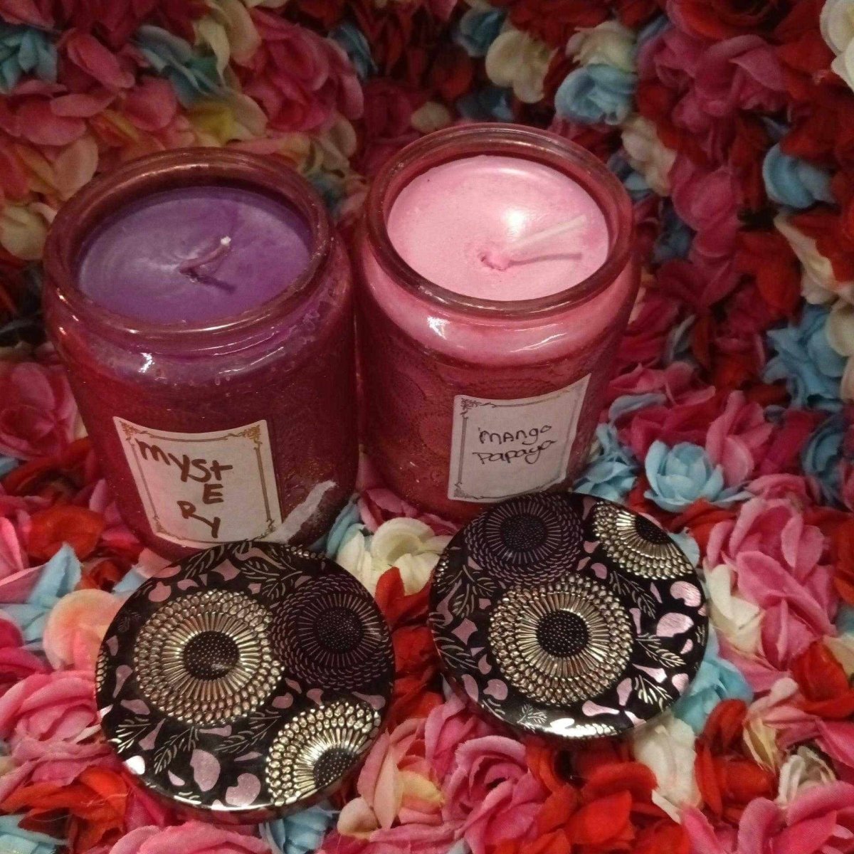 pink 8oz glass jar candles14