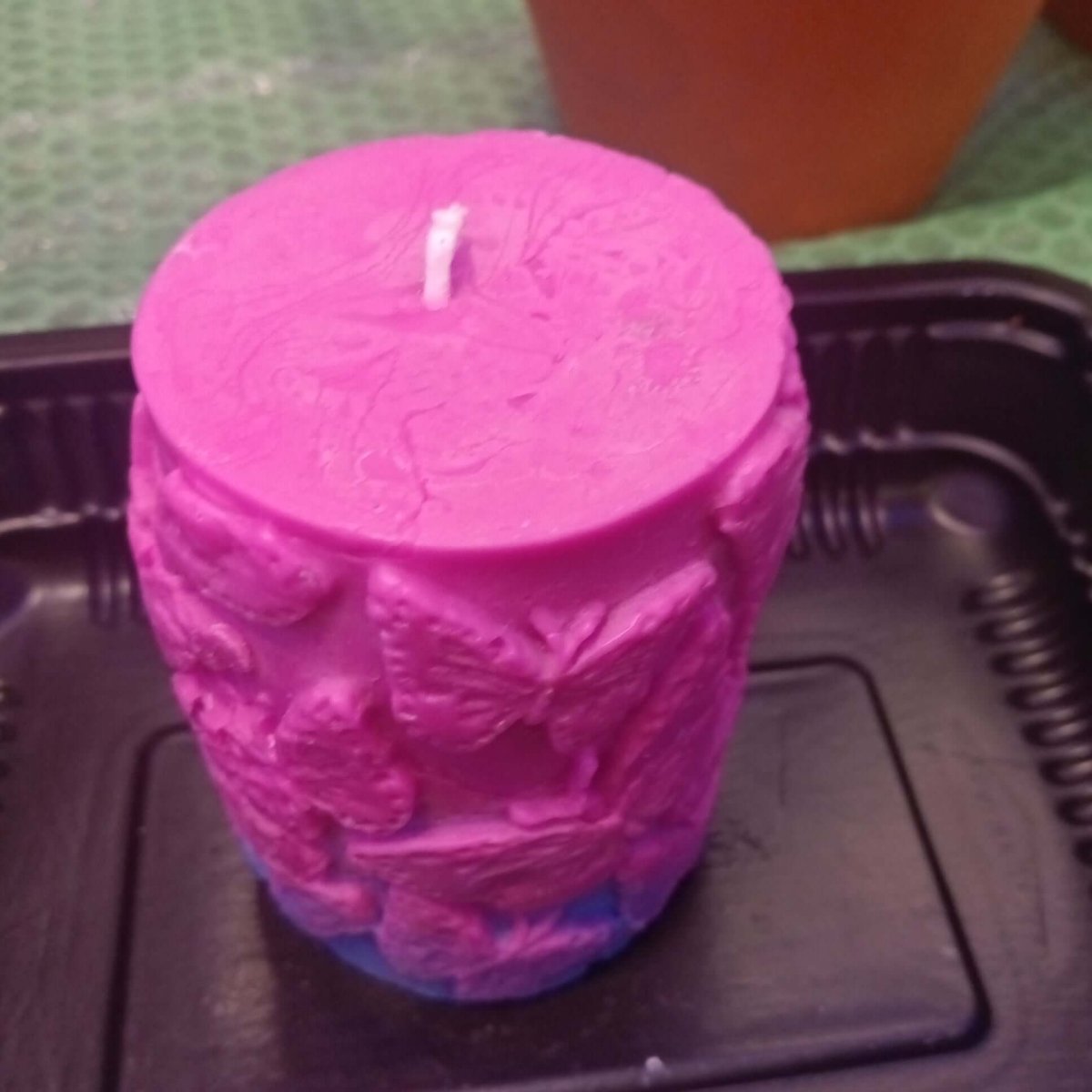 PINK AND BLUE scented butterfly piller candle20