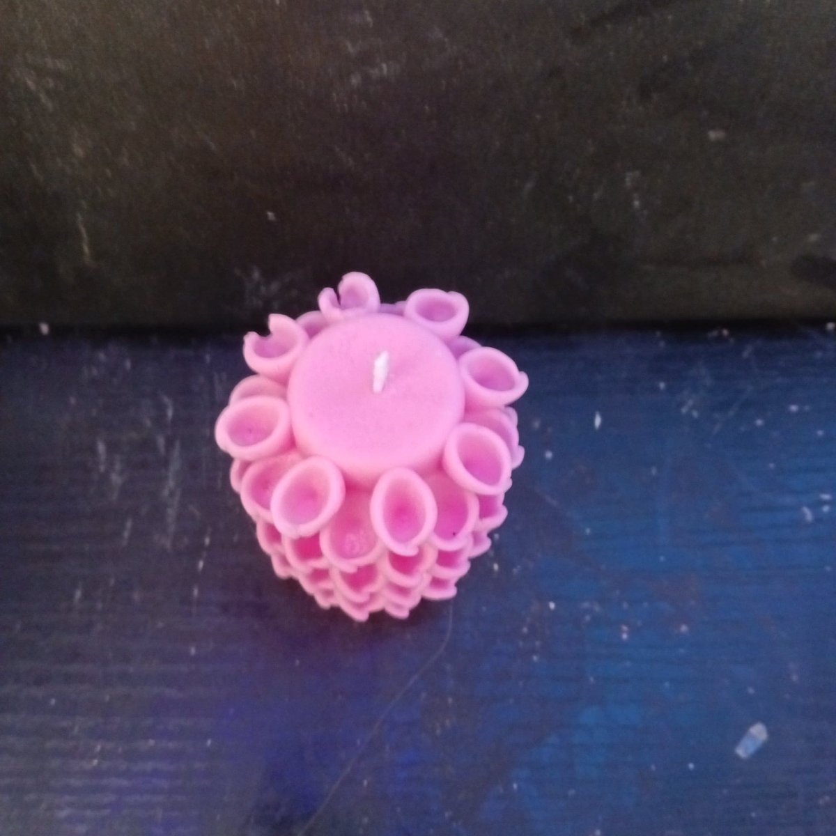 PINK flower piller scented candle9