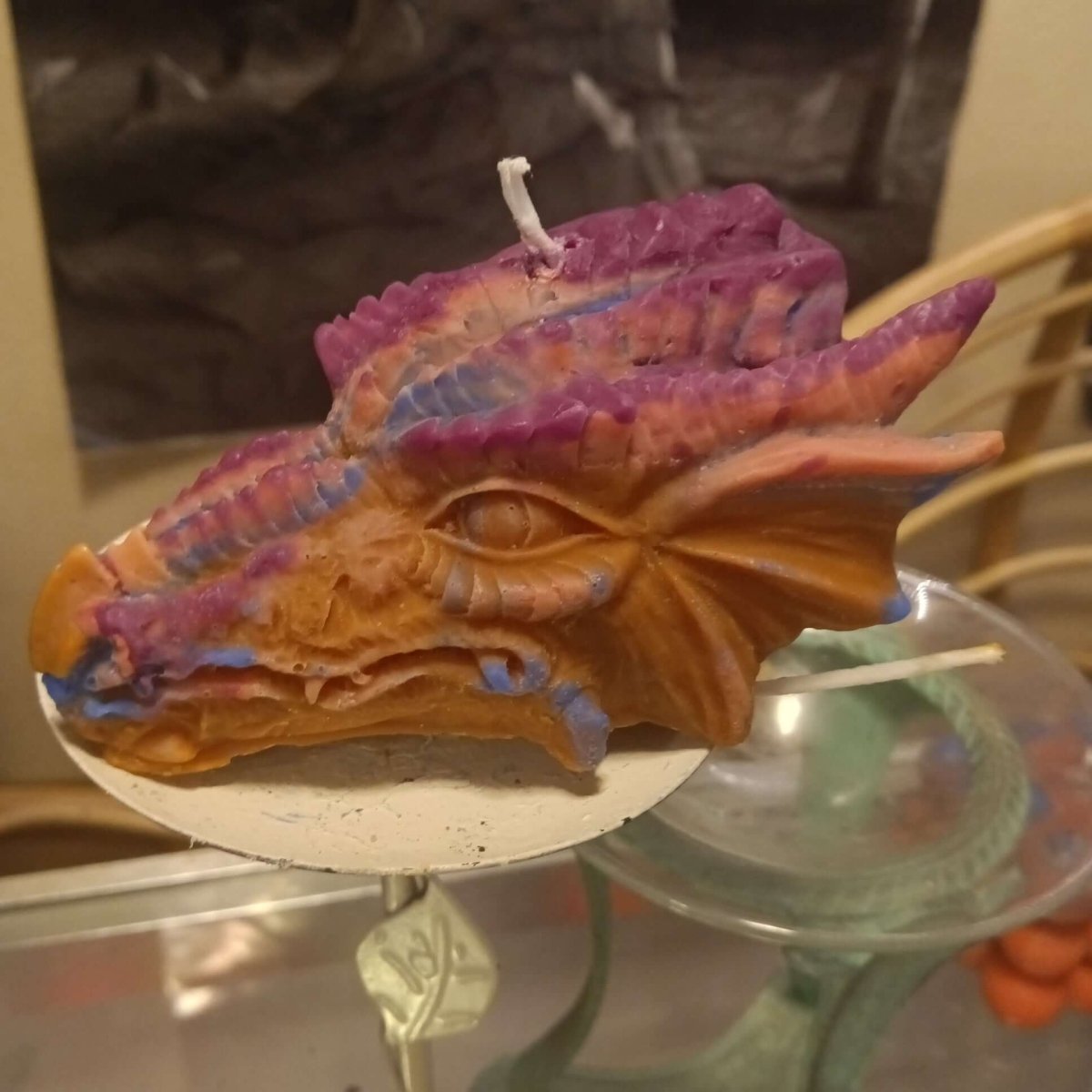 UNIQUE dragons head scented candle14