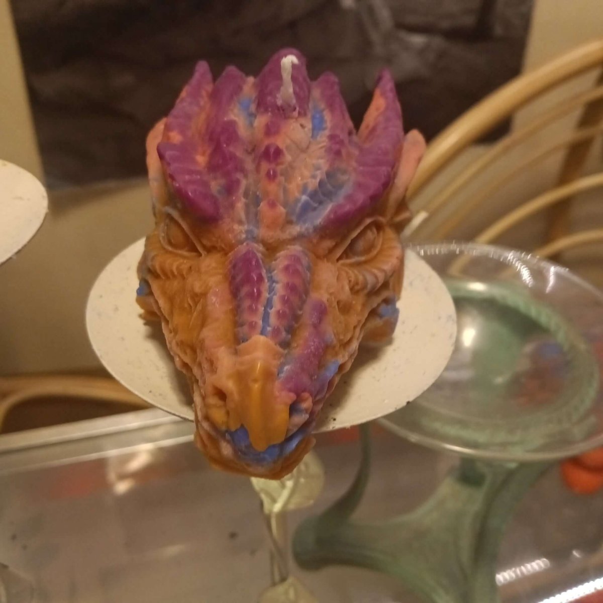 UNIQUE dragons head scented candle14