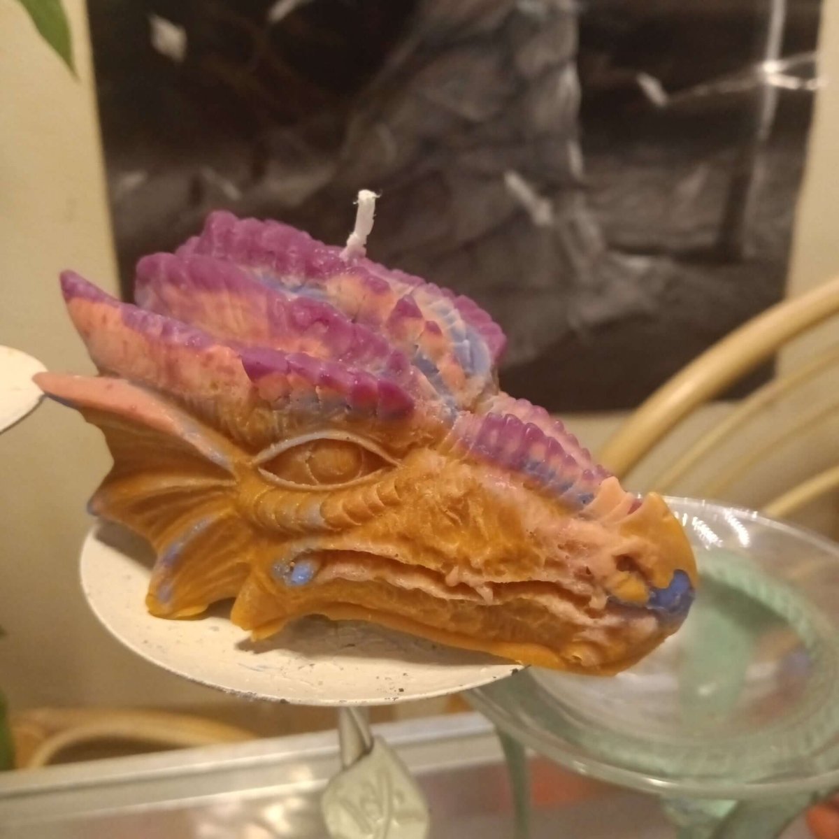 UNIQUE dragons head scented candle14