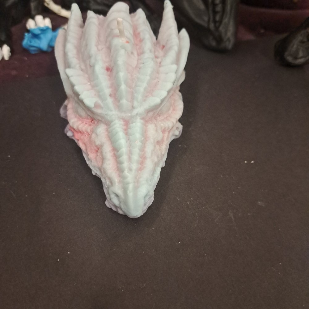 Unique dragons head scented candle16