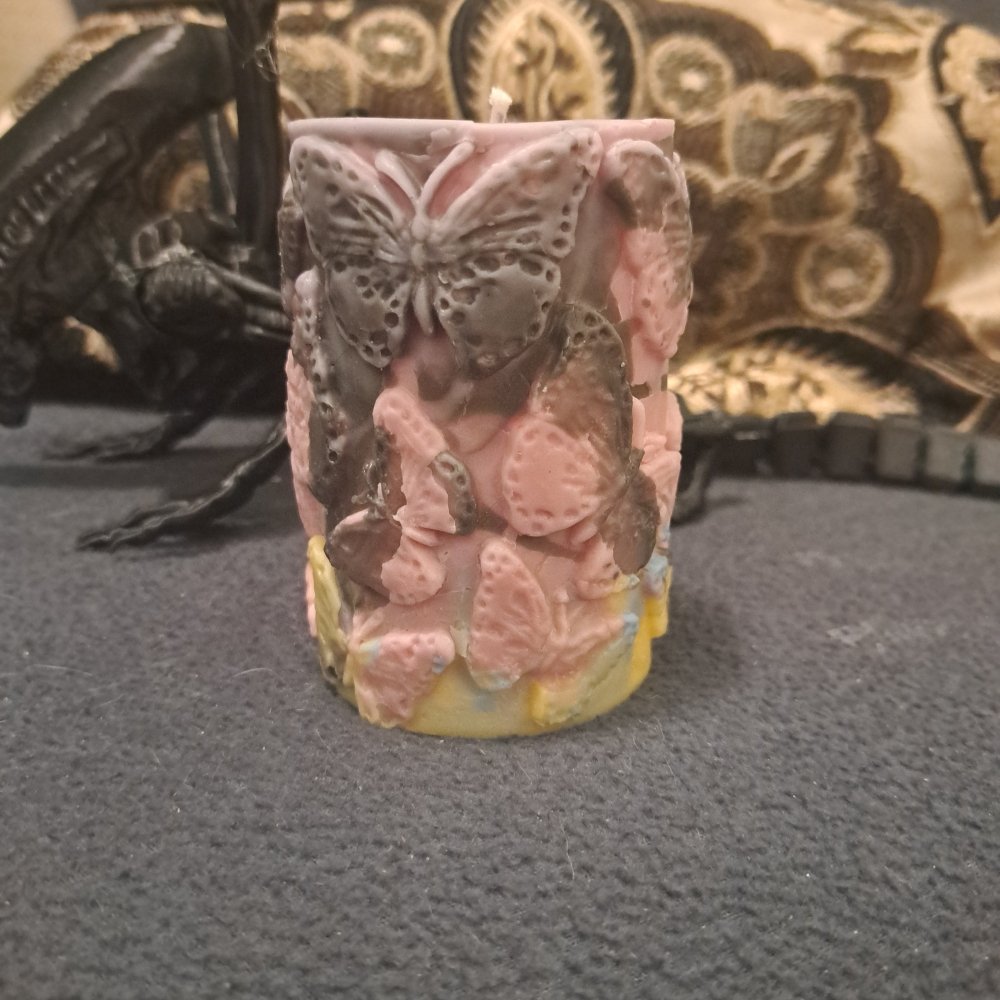 Unique large butterfly piller scented candle20