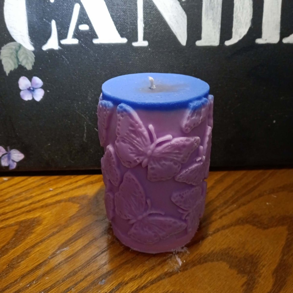 UNIQUE  LARGE butterfly piller scented candle20