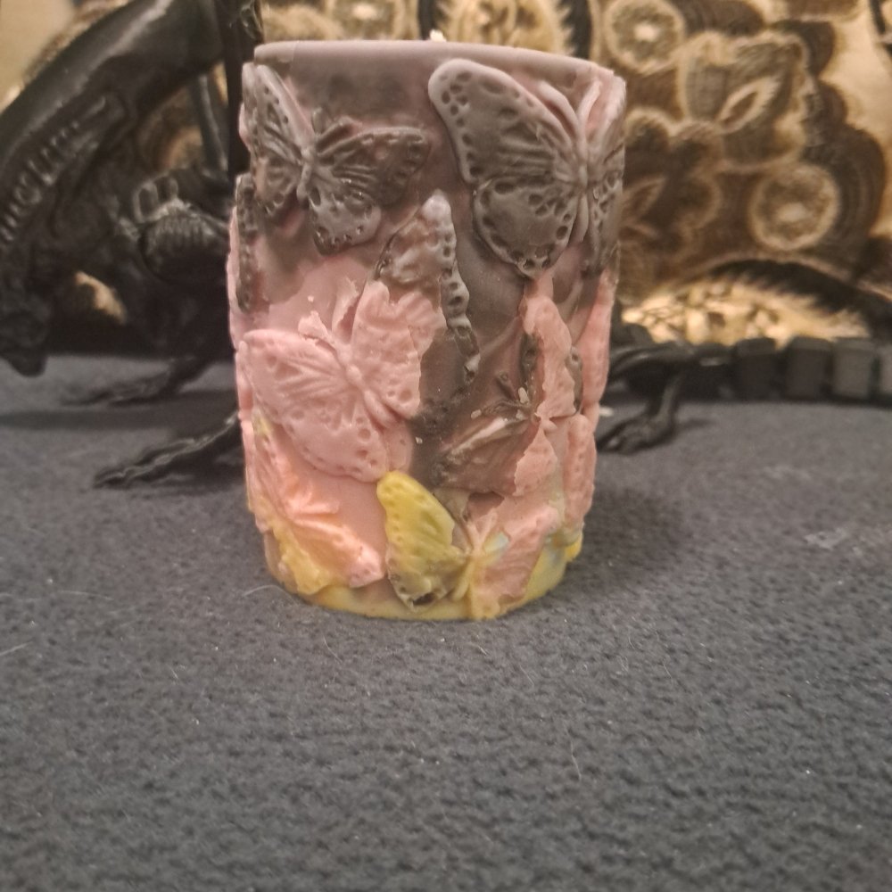 Unique large butterfly piller scented candle20