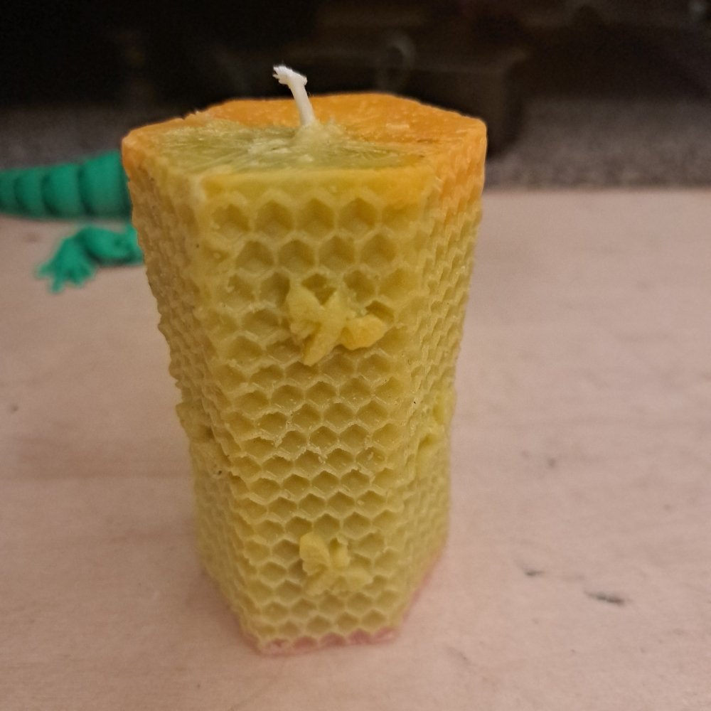 Yellow Bee Hive scented piller candle9